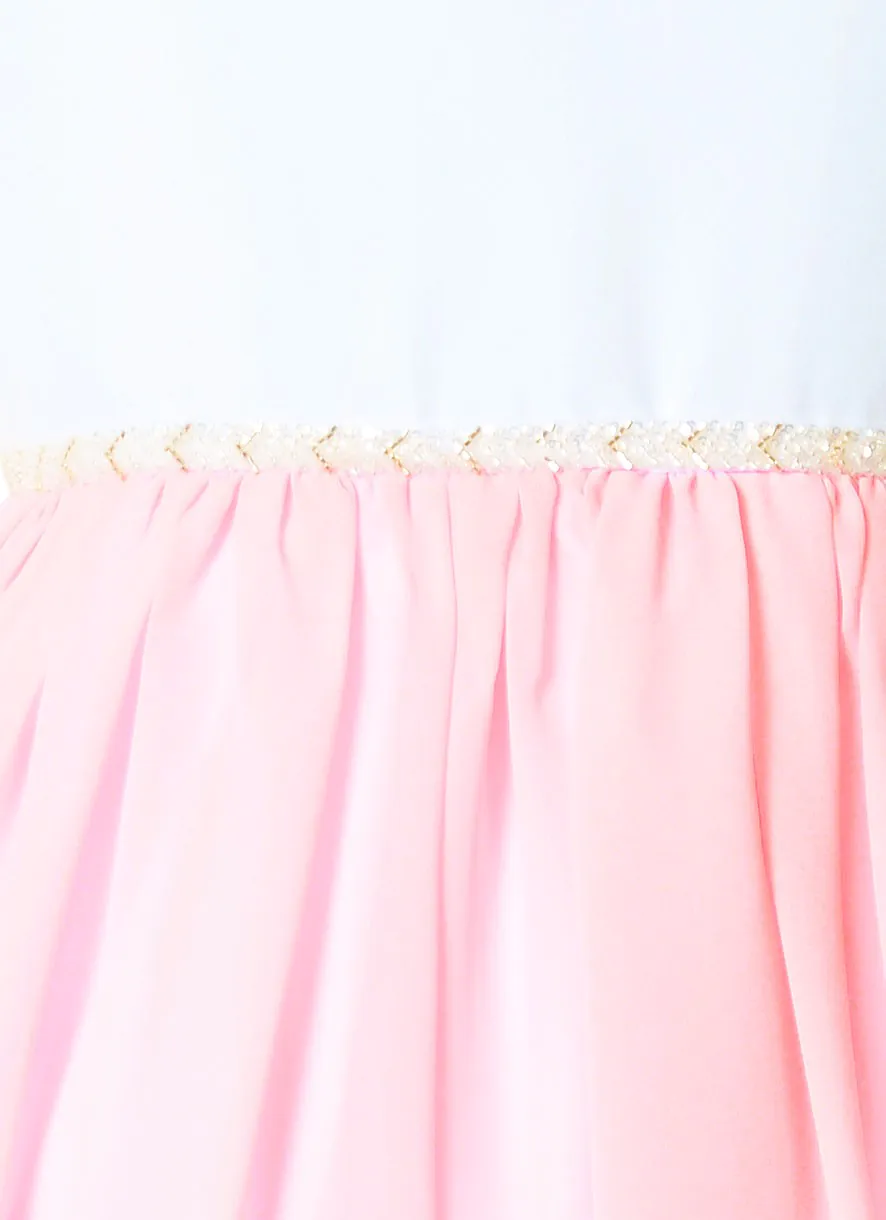 Sukienka dla dziewczynki  Zara różowa
