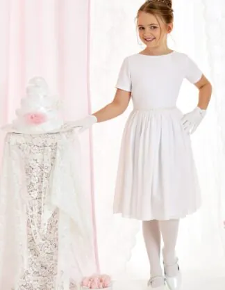 Sukienka dla dziewczynki Zara biała